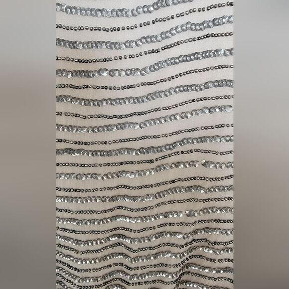 Mango Collection Gold Sequin on Blush Dress - Picture 4 of 6